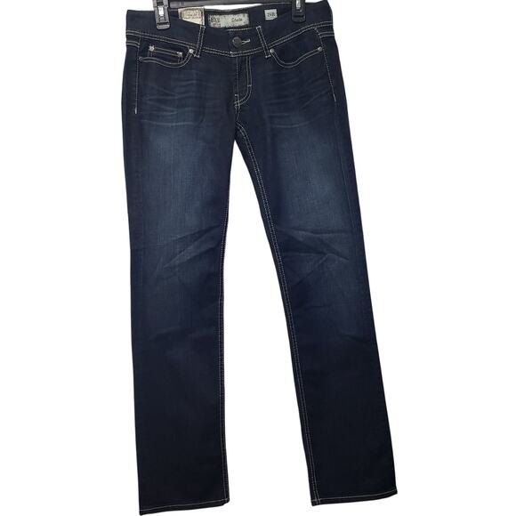 NWT BKE Denim Stella Slim Fit Super Low Rise Straight Leg Blue Jeans Women's 29R - Picture 1 of 15